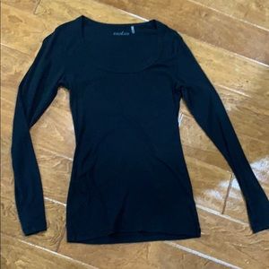 Caslon Black long Sleeve, long length Tee